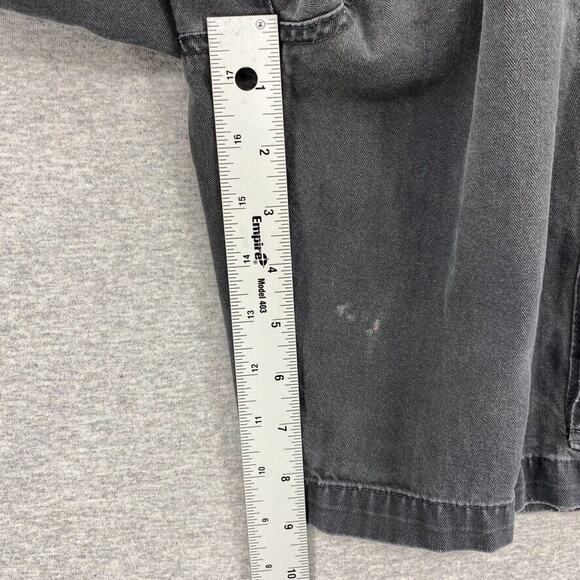 Chaps Shorts Mens 34 Black Cargo Pockets 9" Inseam Utility Cotton Workwear - Picture 7 of 10